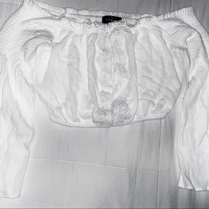 L. A. roxx - off the shoulder loosesleeve crop top